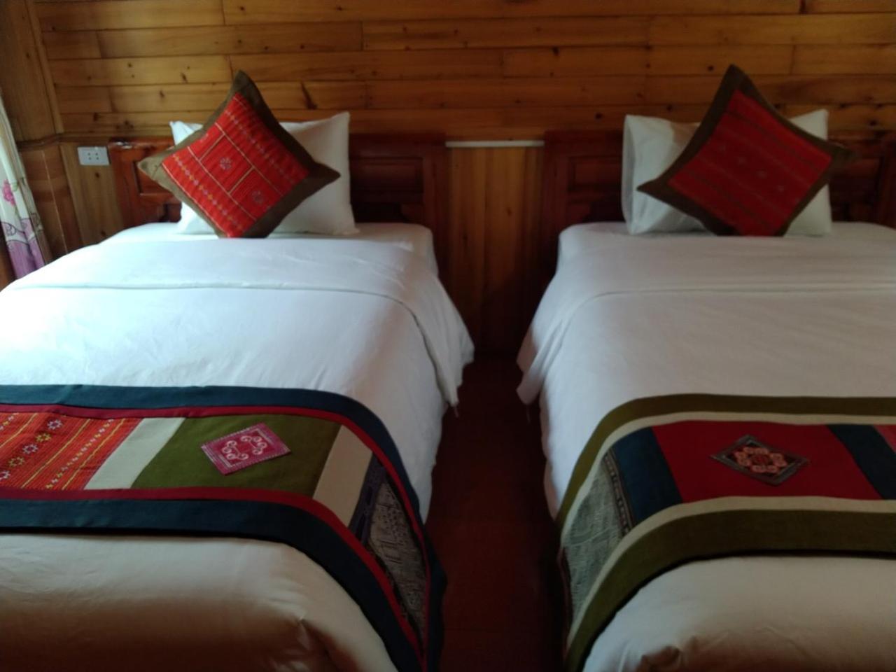 A Lin Homestay Bac Ha Exterior foto
