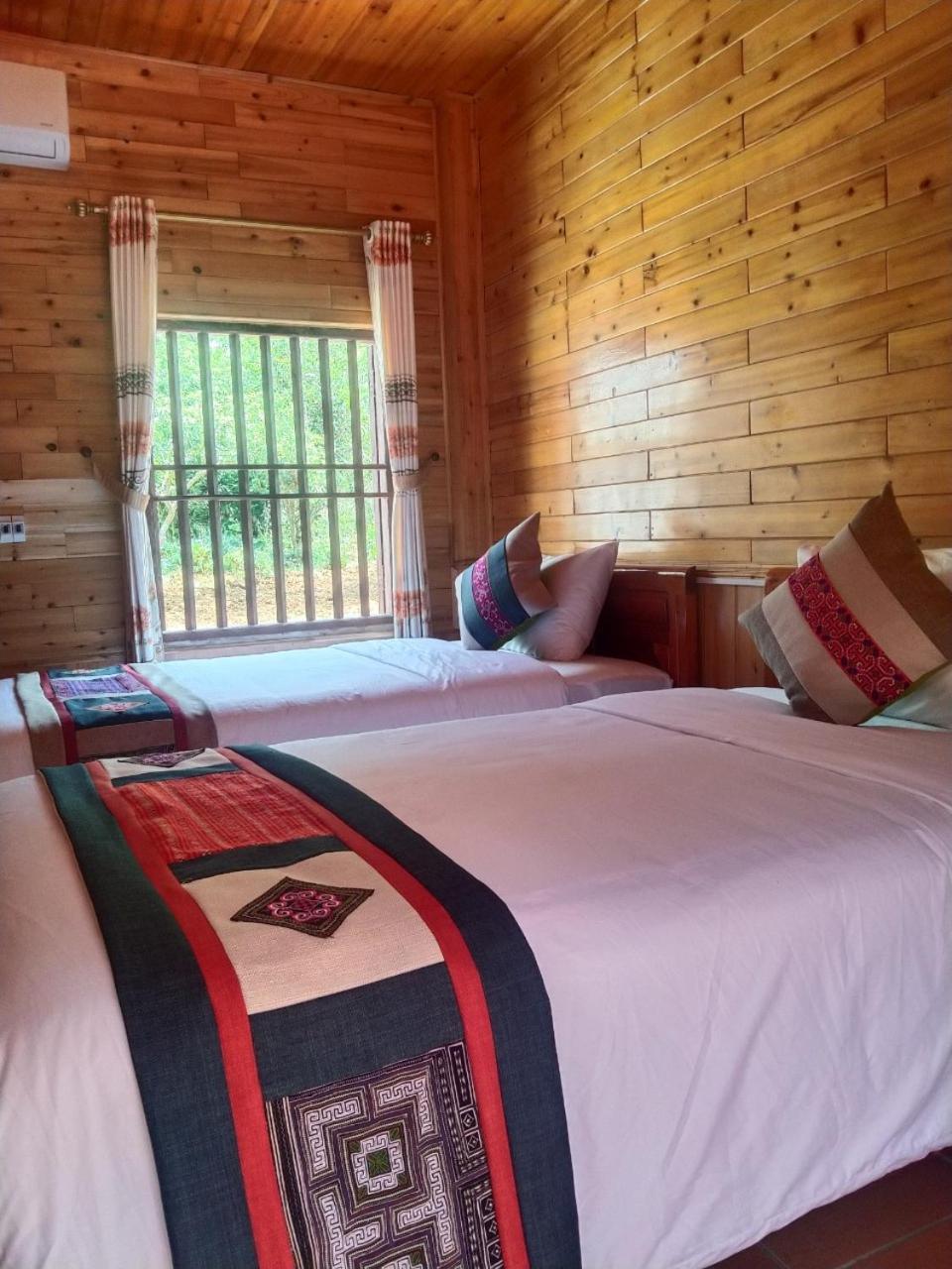 A Lin Homestay Bac Ha Exterior foto